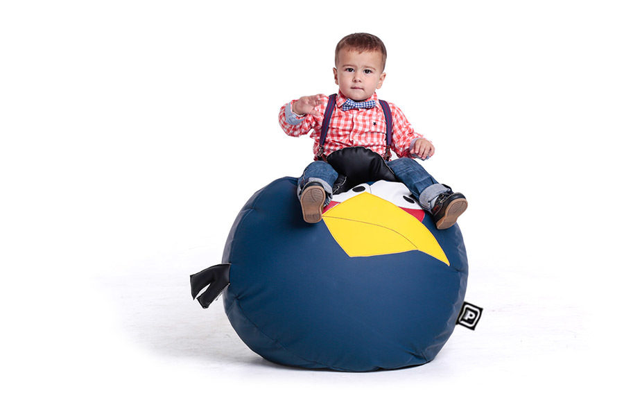 Пуфики и пуфы -  Кресло мешок Птаха Синяя - Фото 2